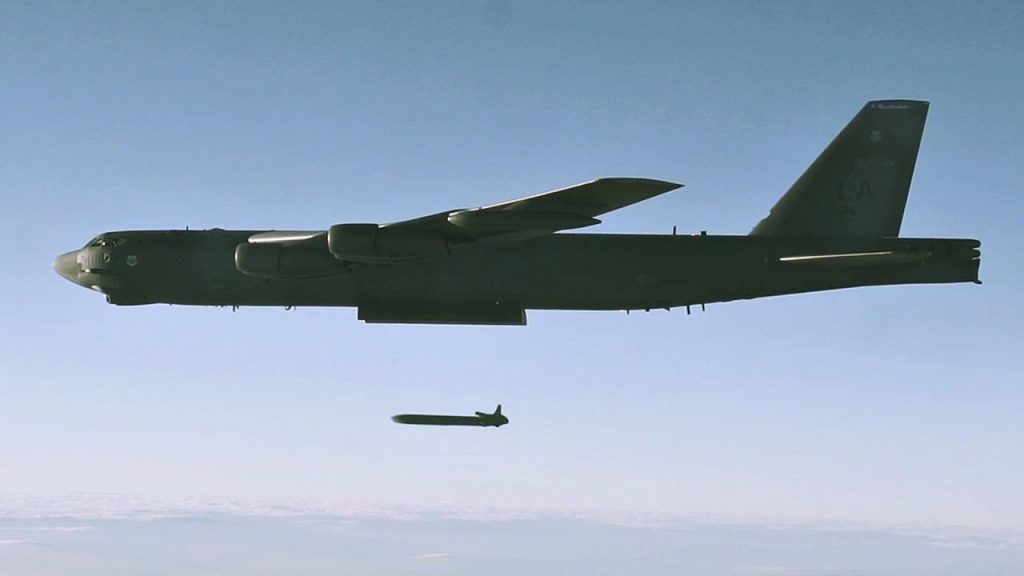 B-52 Launching AGM-86B Air-Launched Cruise Missile That Can Penetrate ...